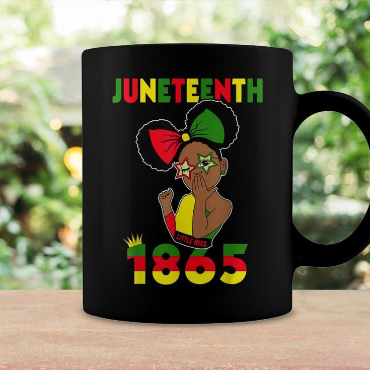 Cute Black Messy Bun Junenth Celebrating 1865 Girls Kids Coffee Mug Gifts ideas