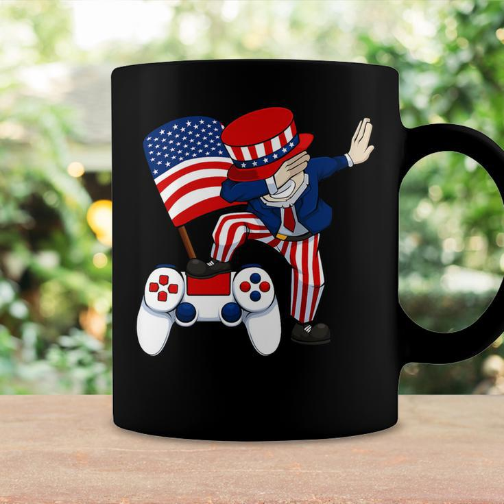 Dabbing Patriotic Gamer 4Th Of July Video-Game Controller T-Shirt Coffee Mug Gifts ideas