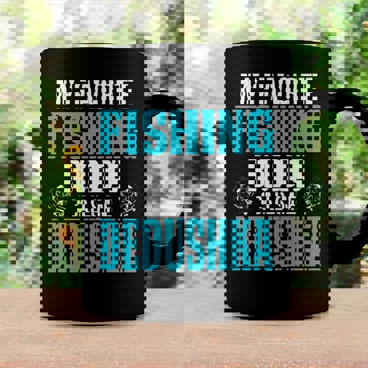 Dedushka Grandpa Fishing Gift My Favorite Fishing Buddy Calls Me Dedushka Coffee Mug Gifts ideas