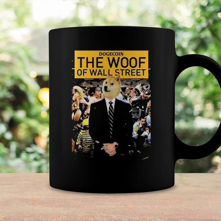 Dogecoin The Woof Of Wall Street 2022 Dogecoin Doge Coffee Mug Gifts ideas