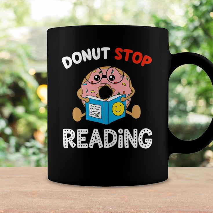 Donut Stop Reading Meme Book Reader Pun Funny Bookworm Coffee Mug Gifts ideas