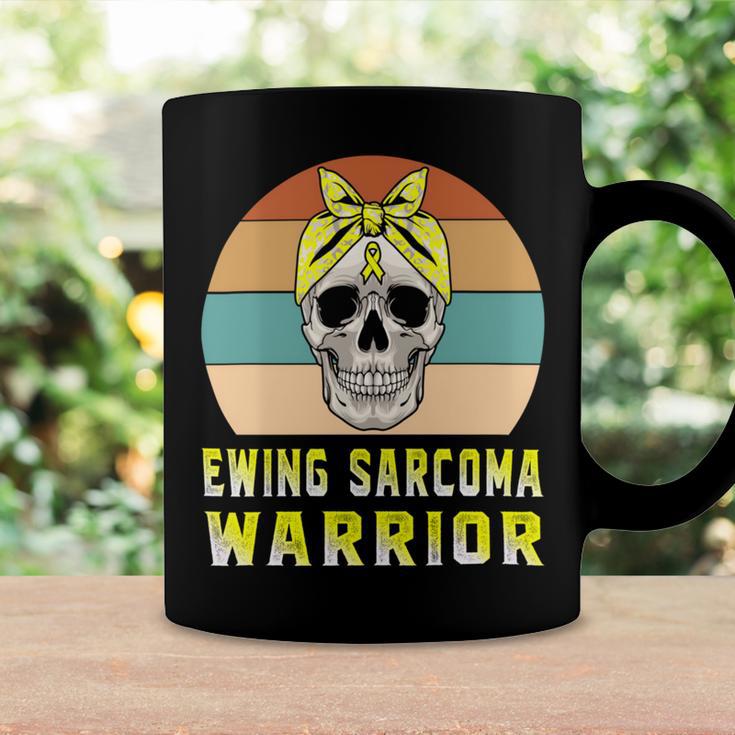 Ewings Sarcoma Warrior Skull Women Vintage Yellow Ribbon Ewings Sarcoma Ewings Sarcoma Awareness V2 Coffee Mug Gifts ideas