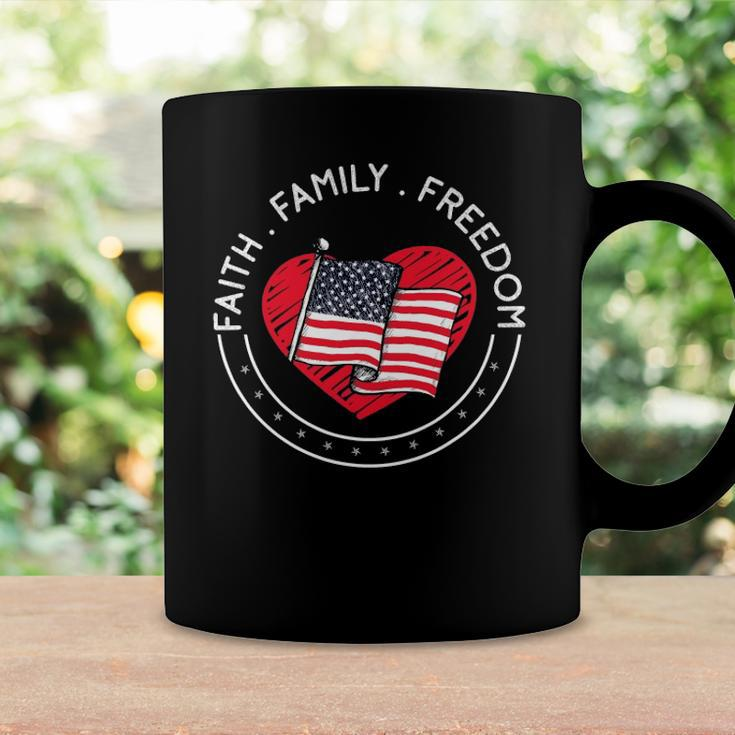Faith Family Freedom American Patriotism Christian Faith Coffee Mug Gifts ideas