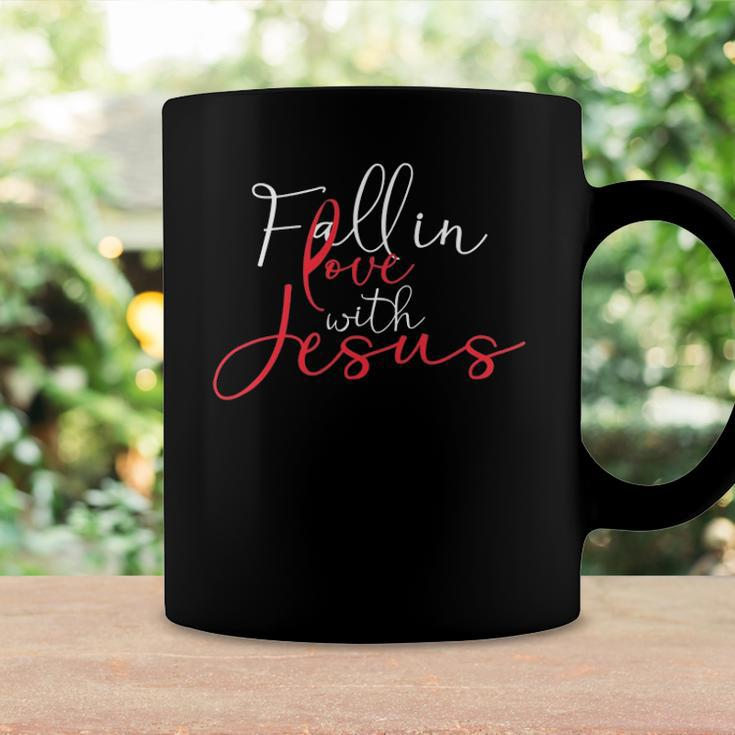 Fall In Love With Jesus Religious Prayer Believer Bible Gift Coffee Mug Gifts ideas