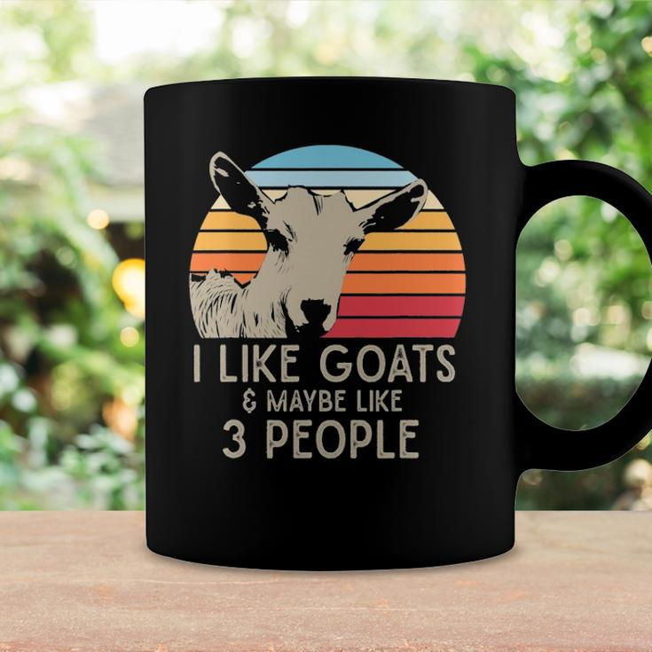 Farm Animal I Like Goats And Maybe Like 3 People Retro Goat Coffee Mug Gifts ideas