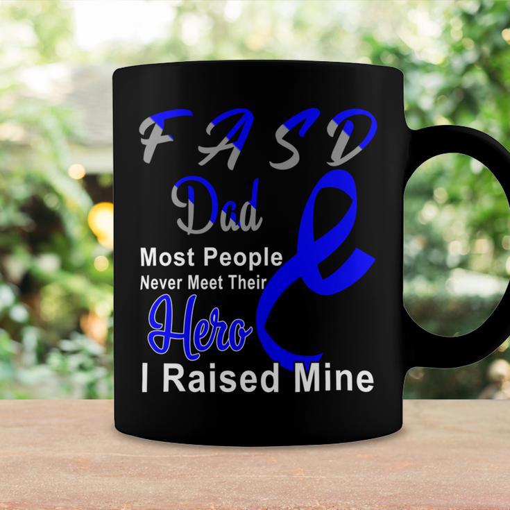 Fasd Dad Most People Never Meet Their Hero I Raised Mine Blue And Grey Ribbon Fetal Alcohol Spectrum Disorder Fetal Alcohol Spectrum Disorder Awareness Coffee Mug Gifts ideas