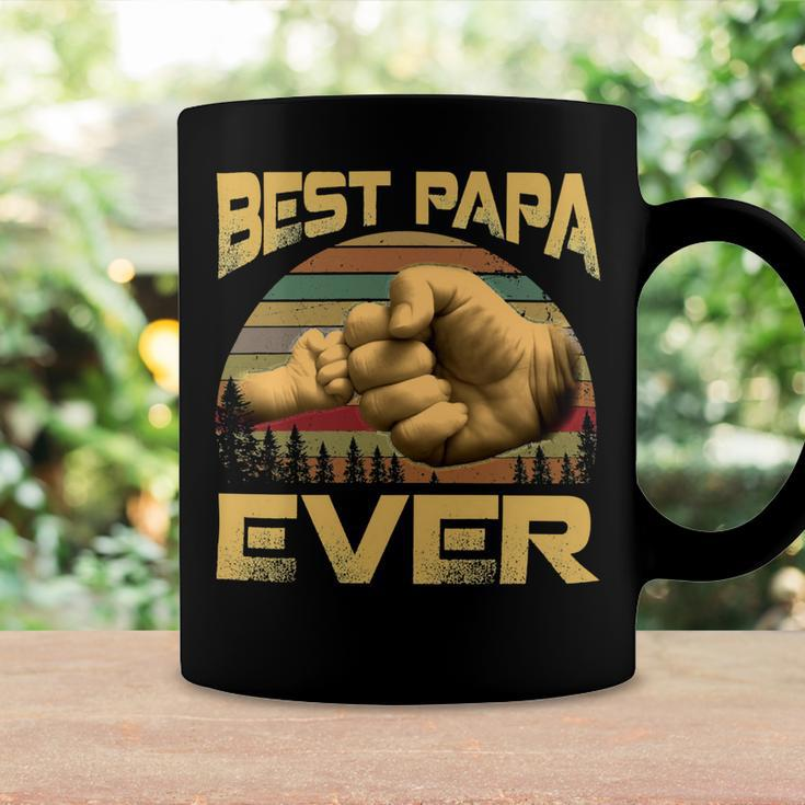 Father Grandpa Best Papa Ever Retro Vintage 54 Family Dad Coffee Mug Gifts ideas