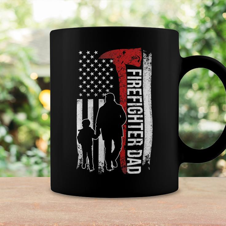 Father Grandpa Day Firefighter Dad America Flag For Hero 375 Family Dad Coffee Mug Gifts ideas