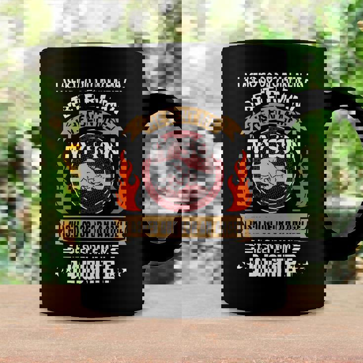 Father Grandpa I Asked Go To Make Me A Better Man He Sent Me My Son 128 Family Dad Coffee Mug Gifts ideas