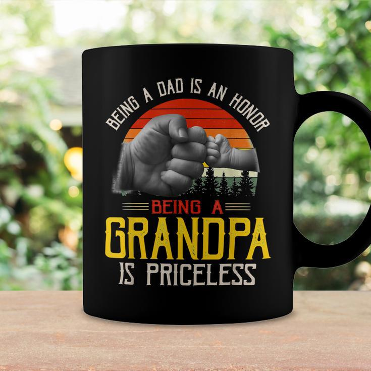 Father Grandpa Mens Being A Dad Is An Honor Being A Grandpa Is Priceless72 Family Dad Coffee Mug Gifts ideas