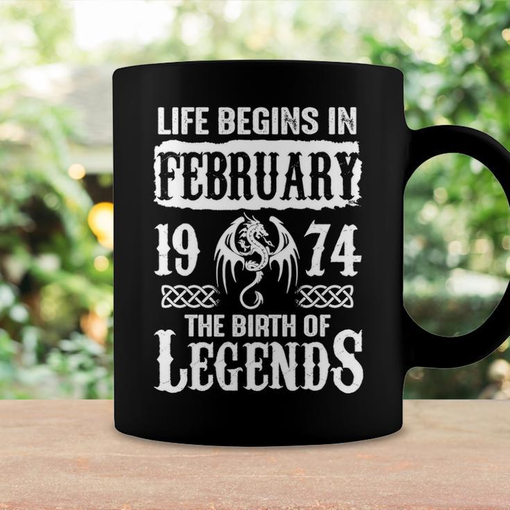 February 1974 Birthday Life Begins In February 1974 Coffee Mug Gifts ideas