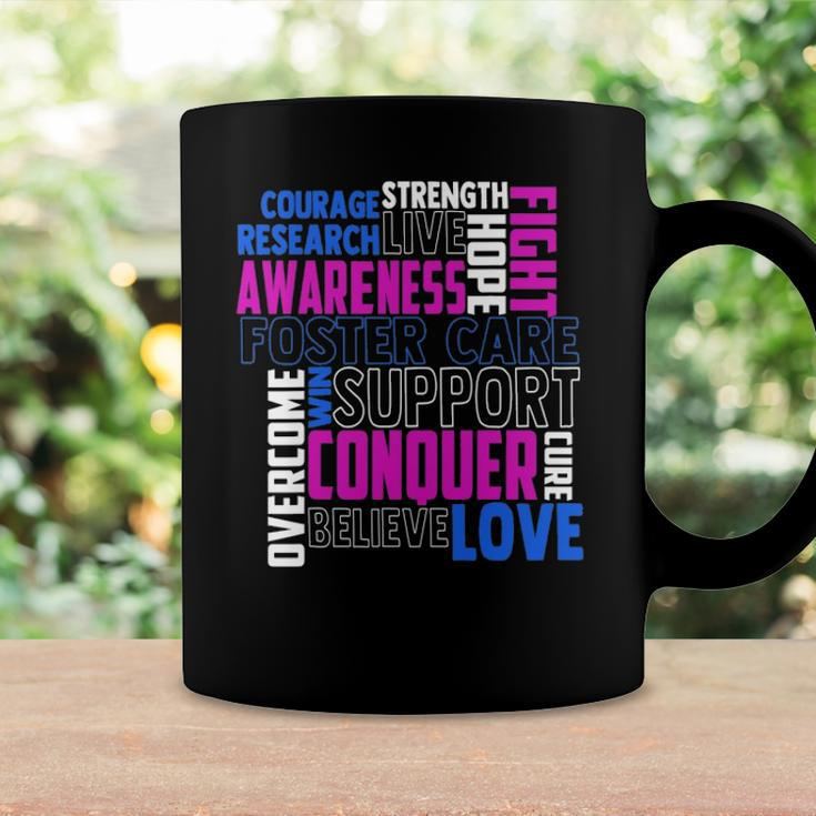 Foster Care Awareness Adoption Related Blue Ribbon Coffee Mug Gifts ideas