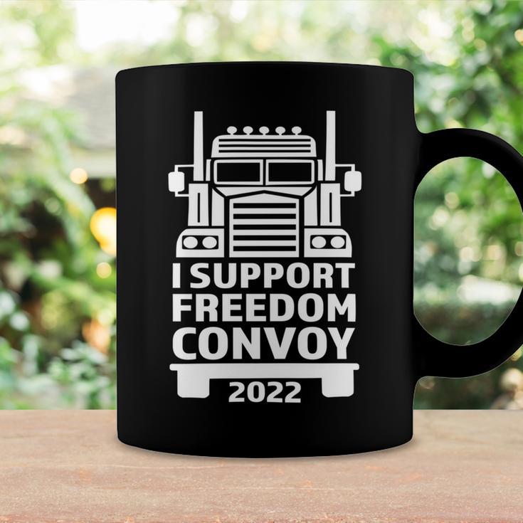 Freedom Convoy 2022 In Support Of Truckers Mandate Freedom Coffee Mug Gifts ideas