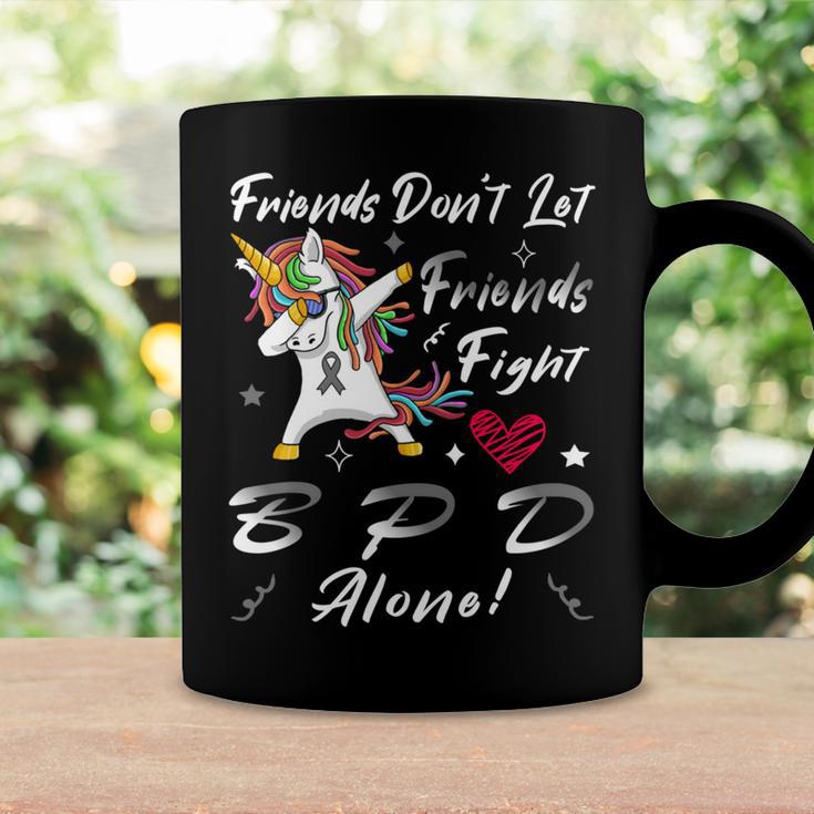 Friends Dont Let Friends Fight Borderline Personality Disorder Bpd Alone Unicorn Grey Ribbon Borderline Personality Disorder Bpd Awareness Coffee Mug Gifts ideas