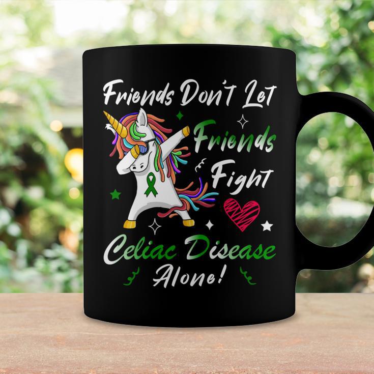 Friends Dont Let Friends Fight Celiac Disease Alone Unicorn Green Ribbon Celiac Disease Celiac Disease Awareness Coffee Mug Gifts ideas