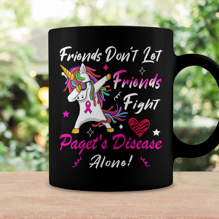 Friends Dont Let Friends Fight Pagets Disease Alone Unicorn Pink Ribbon Pagets Disease Pagets Disease Awareness Coffee Mug Gifts ideas