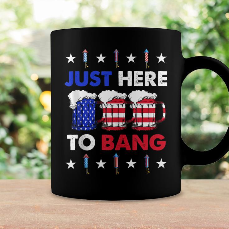 Funny Beer Us Flag 4Th Of July Im Just Here To Bang Coffee Mug Gifts ideas