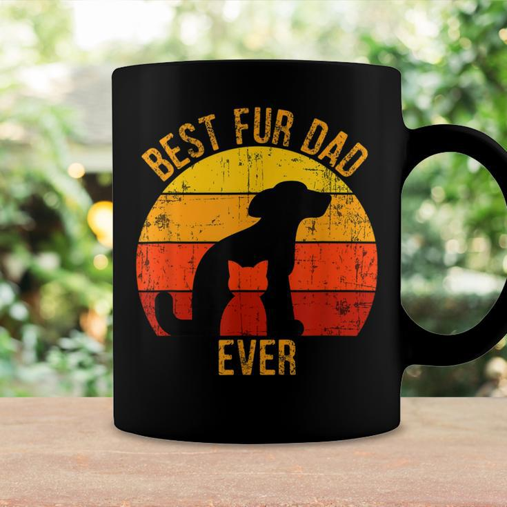 Funny Best Fur Dad Ever Vintage Retro Dog Cat Owner Coffee Mug Gifts ideas