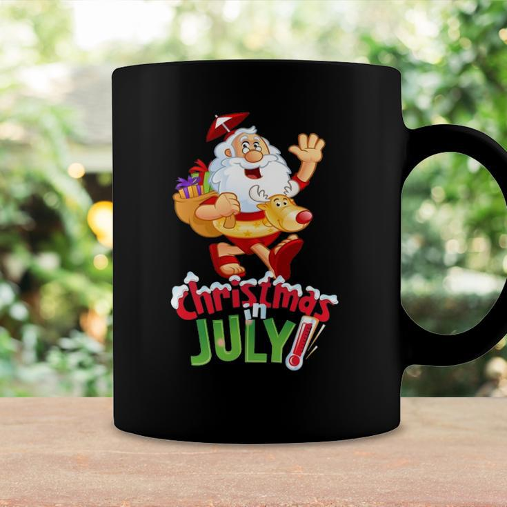 Funny Christmas In July Summer Reindeer Float Xmas Coffee Mug Gifts ideas