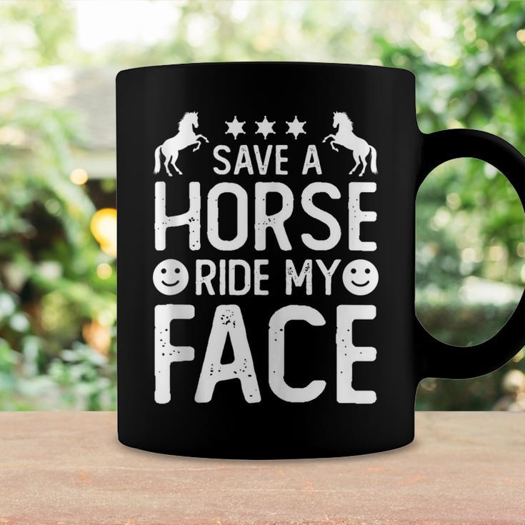 Funny Horse Riding Adult Joke Save A Horse Ride My Face Coffee Mug Gifts ideas