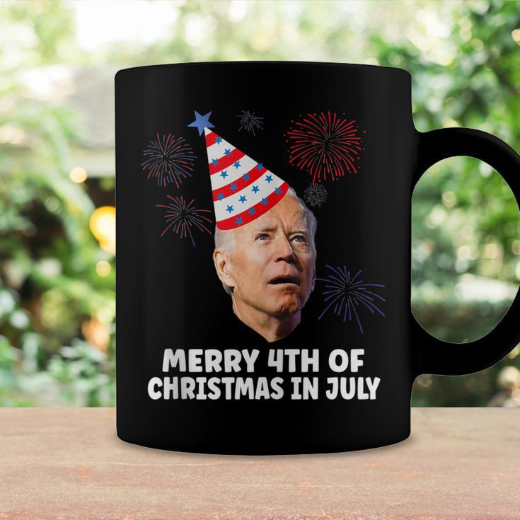 Funny Joe Biden Merry 4Th Of Christmas In July Usa Flag Coffee Mug Gifts ideas