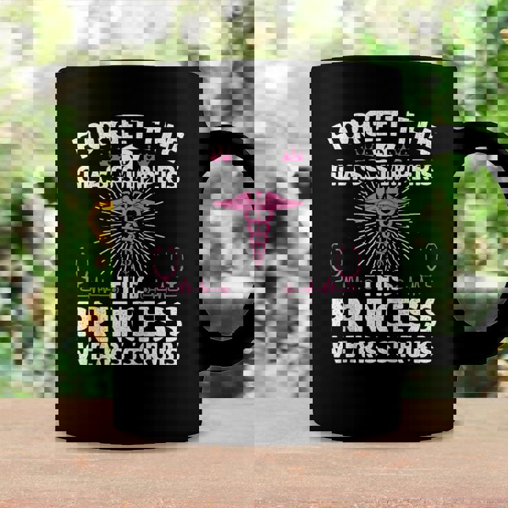 Funny Nurse Gift For Women Cool This Princess Wears Scrubs Raglan Baseball Tee Coffee Mug Gifts ideas