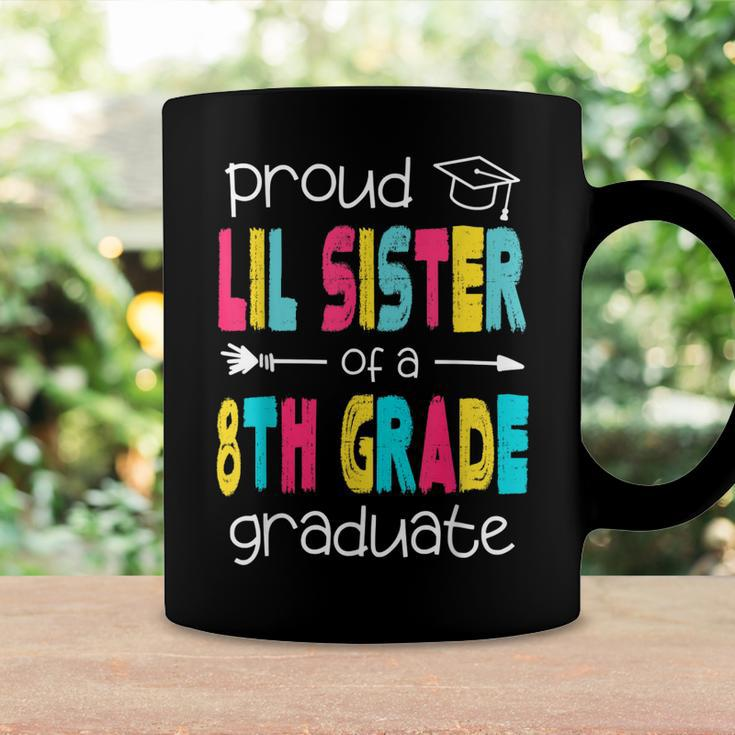 Funny Proud Lil Sister Of A Class Of 2022 8Th Grade Graduate Coffee Mug Gifts ideas