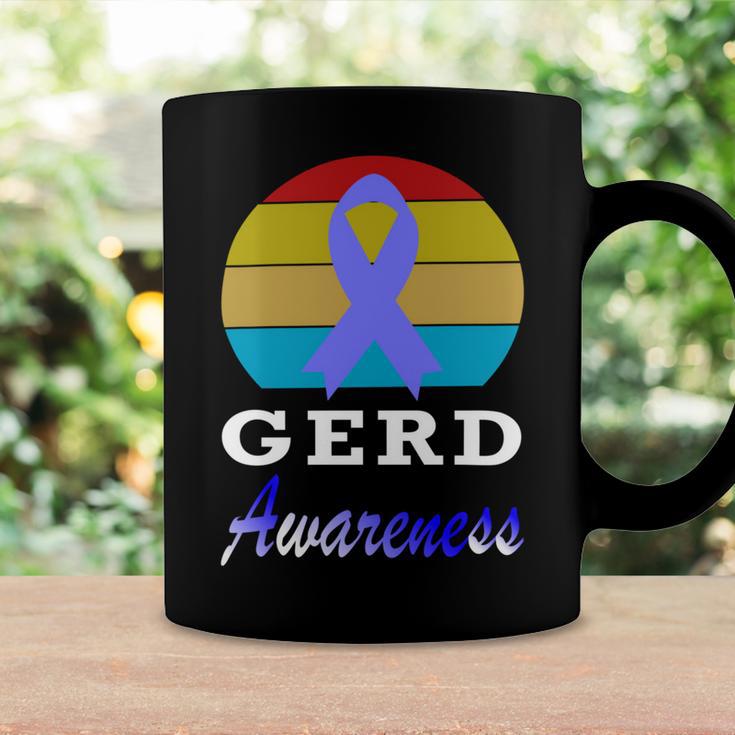 Gerd Awareness Vintage Periwinkle Blue Ribbon Gastroesophageal Reflux Disease Gerd Awareness Coffee Mug Gifts ideas