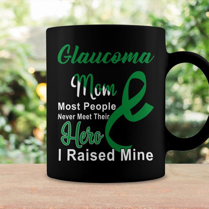 Glaucoma Mom Most People Never Meet Their Hero I Raised Mine Green Ribbon Glaucoma Glaucoma Awareness Coffee Mug Gifts ideas