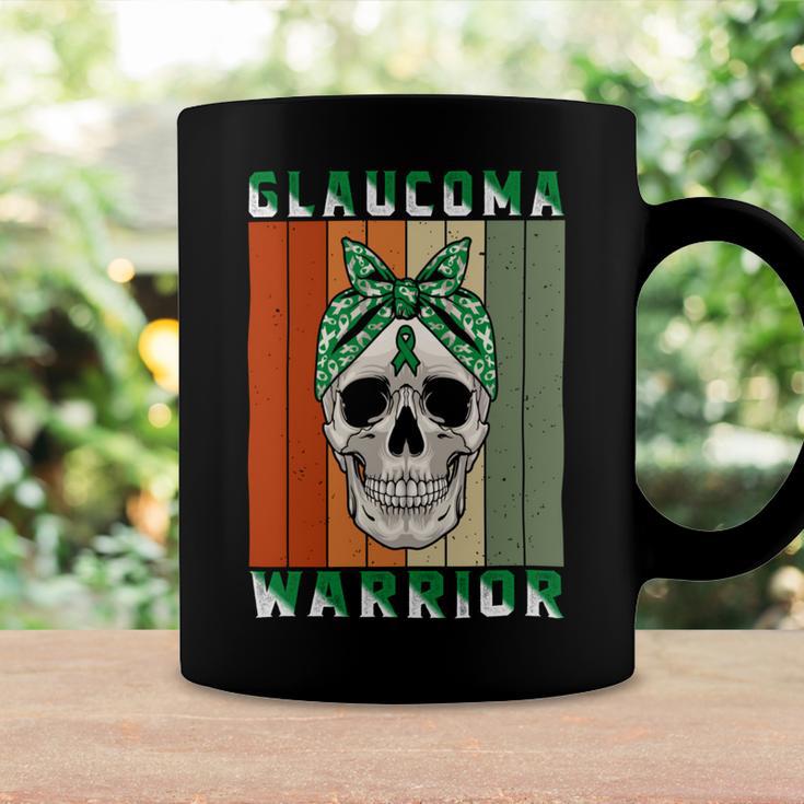 Glaucoma Warrior Skull Women Vintage Green Ribbon Glaucoma Glaucoma Awareness Coffee Mug Gifts ideas