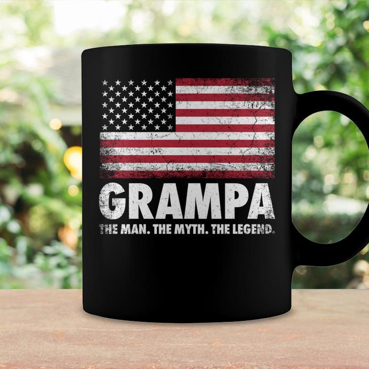 Grampa The Man Myth Legend Fathers Day 4Th Of July Grandpa Coffee Mug Gifts ideas