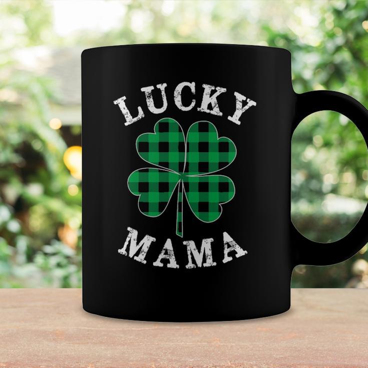Green Plaid Lucky Mama Matching Family Pajama St Patricks Day Coffee Mug Gifts ideas