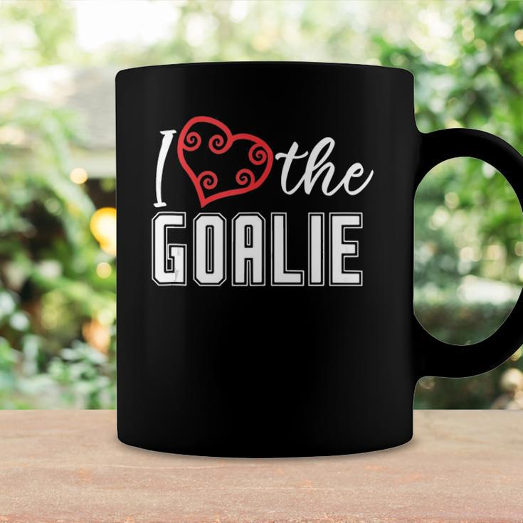 Heart The Goalie Lacrosse Mom Lax For Women Boys Girls Team Coffee Mug Gifts ideas