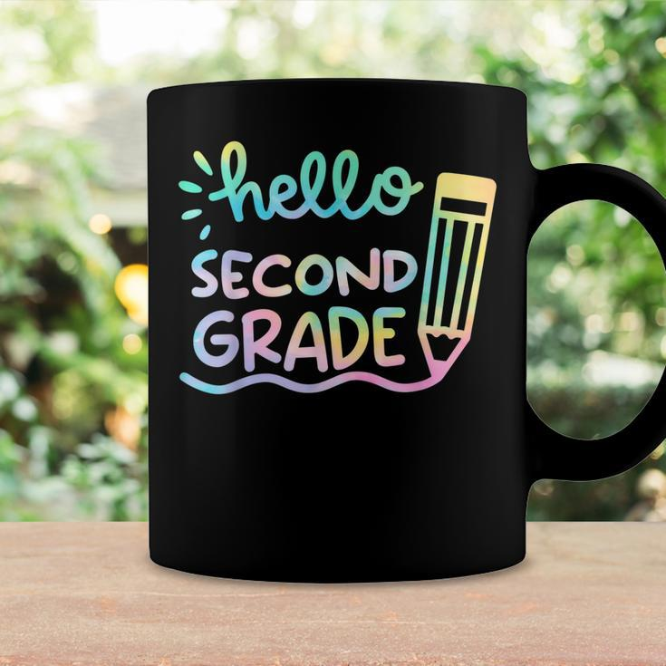 Hello 2Nd Grade Tie Dye Teachers Kids Back To School Funny Coffee Mug Gifts ideas