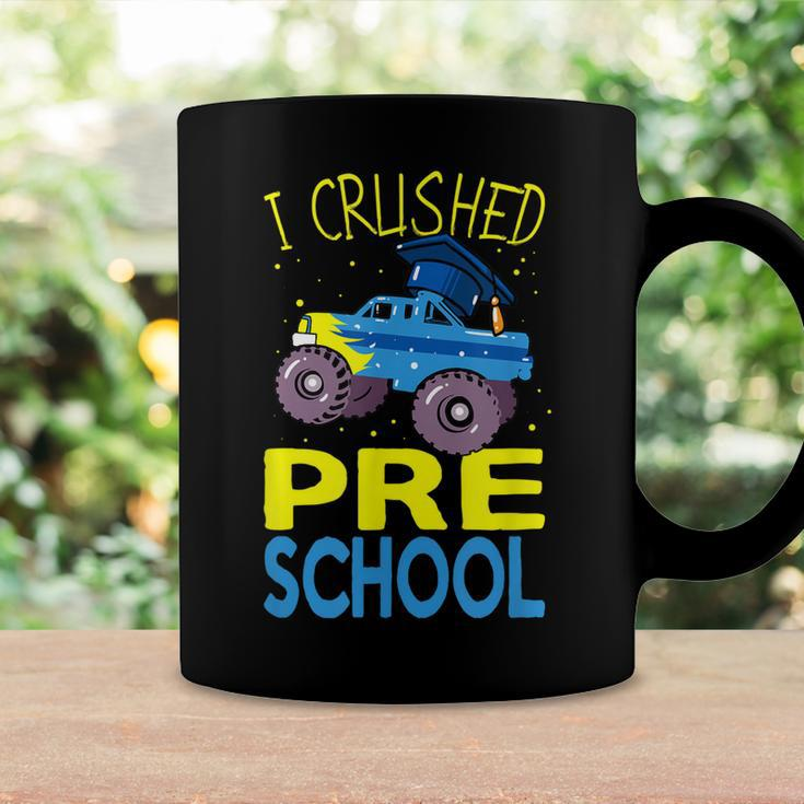 I Crushed Preschool Monster Truck Graduation Cap Boys Coffee Mug Gifts ideas