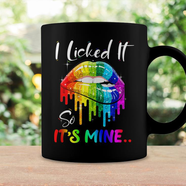 I Licked It So Its Mine Funny Lesbian Gay Pride Lgbt Flag Coffee Mug Gifts ideas