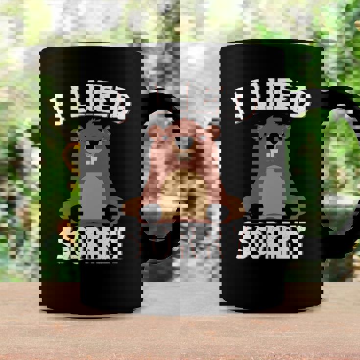 I Lied Sorry Funny Groundhog Day Brown Pig Gift Coffee Mug Gifts ideas I Lied Sorry Funny Groundhog Day Brown Pig Gift Coffee Mug Gifts ideas