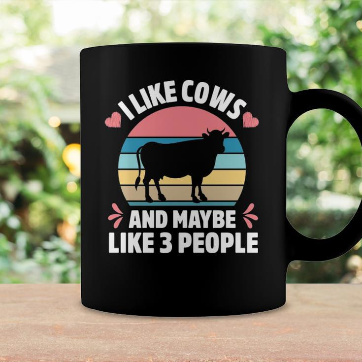 I Like Cows And Maybe Like 3 People Farm Farmer Cow Print Coffee Mug Gifts ideas