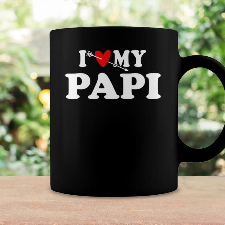 I Love My Papi With Heart Fathers Day Wear For Kids Boy Girl Coffee Mug Gifts ideas