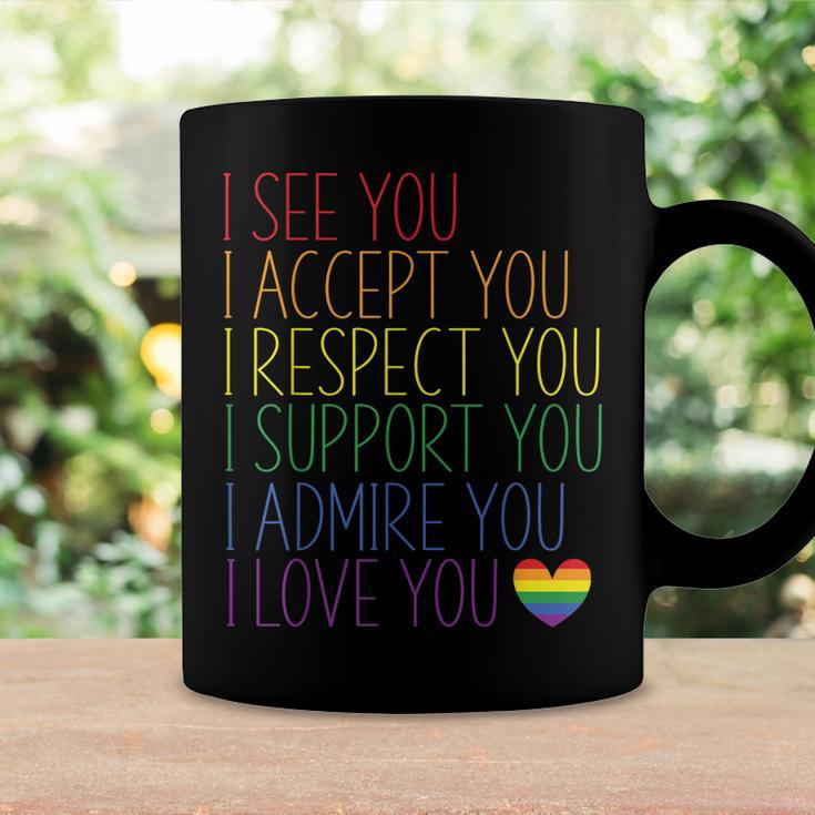 I See Accept Respect Support Admire Love You Lgbtq V2 Coffee Mug Gifts ideas