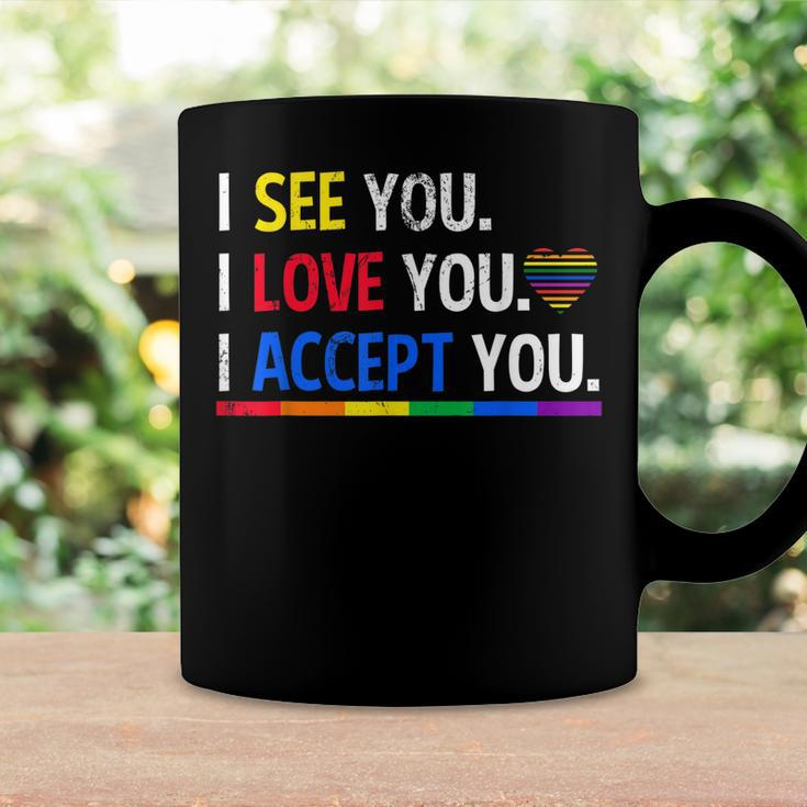 I See I Love You I Accept You Lgbtq Ally Gay Pride Coffee Mug Gifts ideas