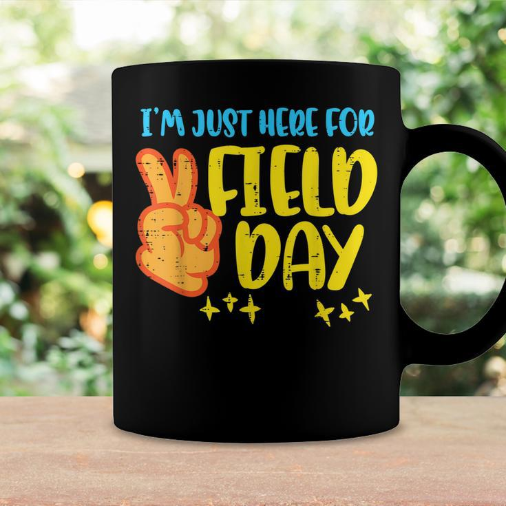 Im Just Here For Day Field Peace Sign Funny Boys Girls Kids Coffee Mug Gifts ideas