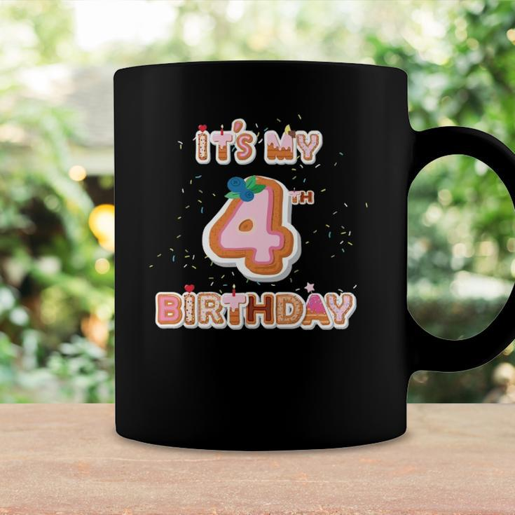 Its My 4Th Birthday Donut - 4 Years Old B-Day Girl Coffee Mug Gifts ideas