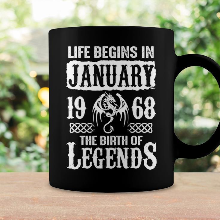 January 1968 Birthday Life Begins In January 1968 Coffee Mug Gifts ideas