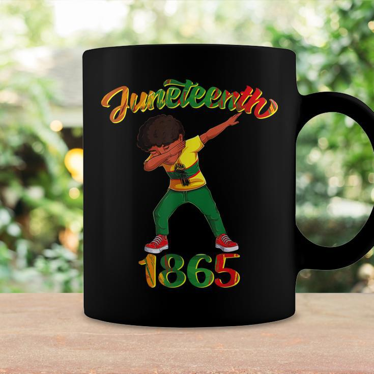 Juneteenth 1865 Dab Black Boy Brown Skin Afro American Boys Coffee Mug Gifts ideas