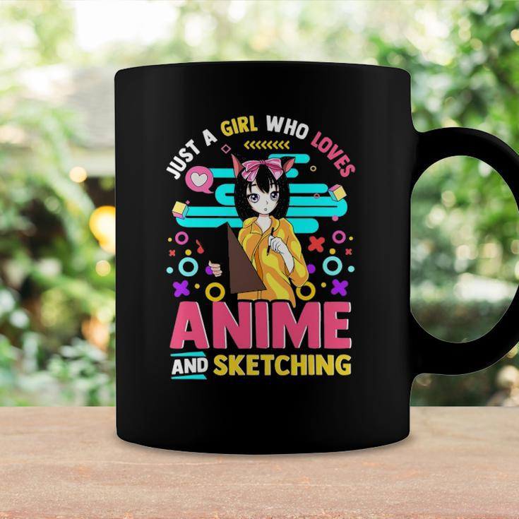 Just A Girl Who Loves Anime And Sketching Girls Teen Youth Coffee Mug Gifts ideas