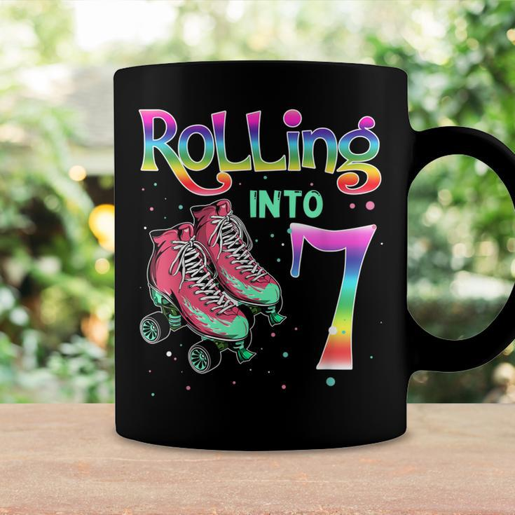 Kids 7Th Birthday Rolling Into 7 Roller Skate Gift Coffee Mug Gifts ideas