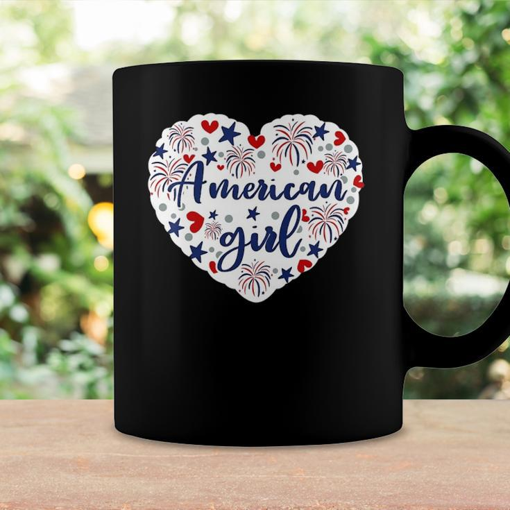 Kids American Girl Patriot 4Th Of July Independence Day Baby Girl Coffee Mug Gifts ideas