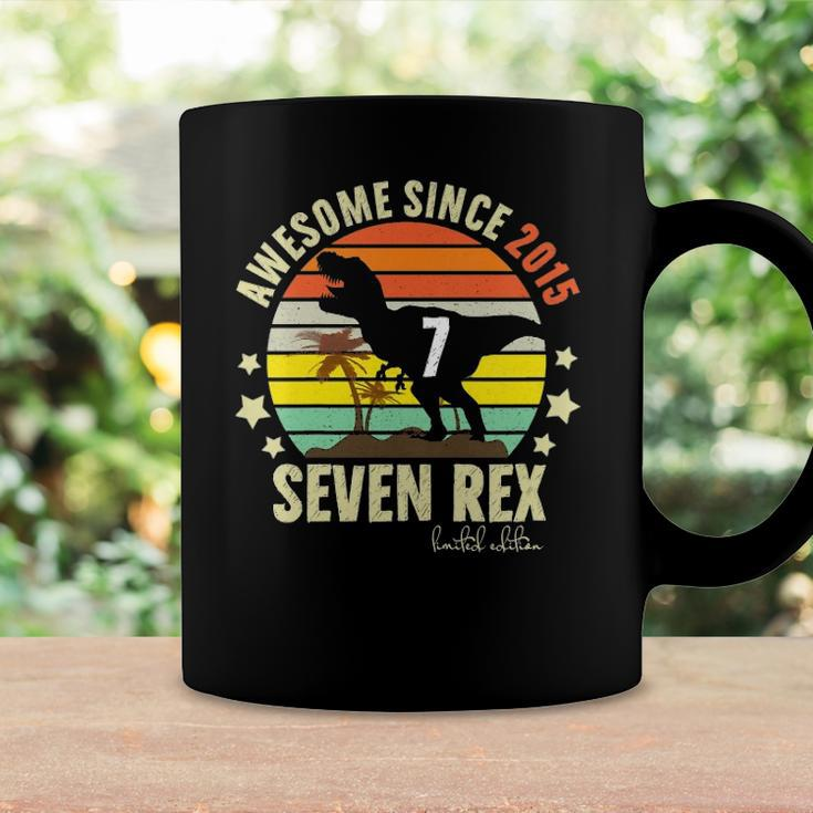 Kids Seventh Dinosaur 7 Years Old 2015 Im 7 7Th Birthday Rex Funny Coffee Mug Gifts ideas