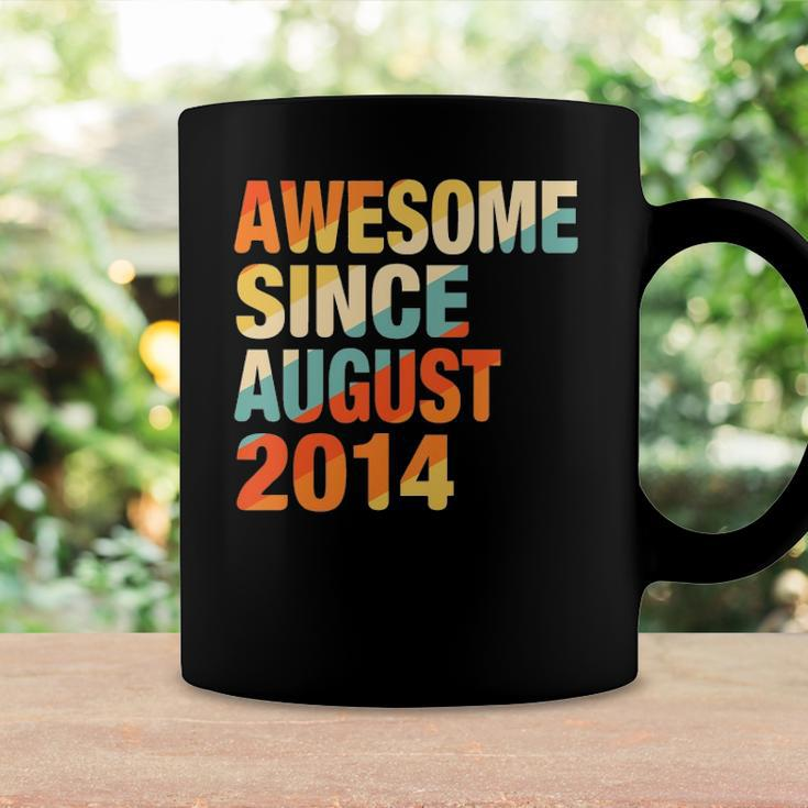 Kids Vintage 7Th Birthday Awesome Since August 2014 7 Years Old Coffee Mug Gifts ideas